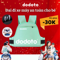 Đai đi xe máy an toàn cho bé dodoto, địu ngồi  cho bé có phản quang, ngồi trước sau bản nâng cấp 2024