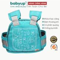 Đai đi xe máy cho bé phản quang, thoáng khí sử dụng khóa 2 cấp bền chắc, chống bui bẩn - Xanh