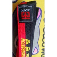 ĐAI ĐỎ ĐEN TAEKWONDO 2 VÒNG LOẠI TỐT