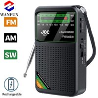 Đài FM AM SW RADIANTEDGE, Đài phát thanh chạy bằng pin có thể sạc lại Type-C, độ bền có thể tháo rời Đa chức năng Transistor Con trỏ bỏ túi Radio Elder