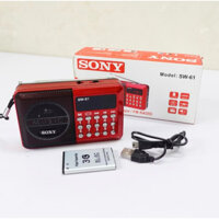 đài FM mini cầm tay sony SW-61 cho người già,hỗ trợ mp3-usb-thẻ nhớ…