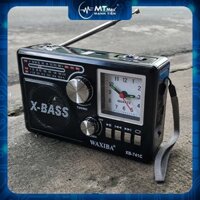 Đài FM RADIO XB-741C - NGHE NHẠC QUA USB VÀ THẺ NHỚ có đèn Pin siêu sáng - phong cách cổ điển vintage - sang trọng