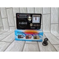 Đài FM WAXIBA XB-741C-đài radio-Đồng hồ -thẻ nhớ-USB-Đèn pin-Hàng Chính Hãng - ĐEN