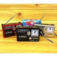 ĐÀI FM WAXIBA XB-XB741C CÓ ĐỒNG HỒ , NGHE NHẠC USB THẺ NHỚ RADIO AM FM SW CÓ ĐÈN PIN THEO KÈM PIN SẠC  741 HÀNG CHÍNH HÃNG