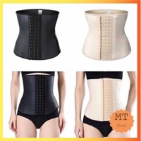 Đai gen nịt bụng LATEX định hình eo 9 xương 25 xương thông hơi 28cm