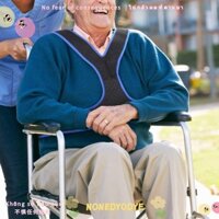 Đai ghế ngồi xe lăn NONEDYODYE, Dây đeo thắt lưng xe lăn chống rơi thoải mái, có thể điều chỉnh thoáng khí Unisex cố định an toàn Phụ kiện xe lăn