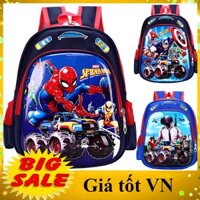 [ĐẠI HẠ GIÁ] Balo học sinh mầm non cho bé trai cao cấp hình siêu nhân người nhện, đội trưởng mỹ, pugh thanh mẫu gíao