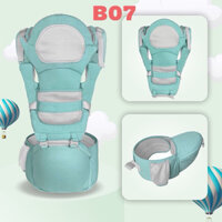 ĐẠI HẠ GIÁ- ĐỊU ĐA TƯ THẾ] Địu em bé có đỡ đầu, có bệ (ghế) ngồi giúp chống đau mỏi cơ cho bé