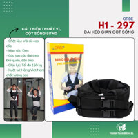 Đai kéo giãn cột sống ORBE treo xà đơn tại nhà - Cải thiện thoát vị, cột sống lưng (ko xà treo đai)
