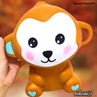 [ĐẠI KHỔNG LỒ] Đồ chơi Squishy hình CHÚ KHỈ CON MÀU NÂU khổng lồ cực đại chính hãng đáng yêu đồ chơi
