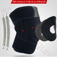 Đai khớp gối cao cấp 4 lò xo hỗ trợ lực bảo vệ khớp gối (1 cái) DG2