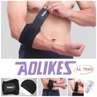 Đai khuỷu tay Aolikes al 7947 bán sỉ băng quấn bảo vệ bắp cánh tay bó ống hỗ trợ thể thao gym yoga