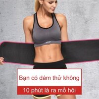 Đai làm nóng tập bụng siêu tốc tập 10 phút mồ hôi ra 1 tiếng