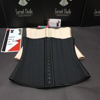 Đai latex 25 xương cao su non Hy Lạp - Gen nịt bụng giảm mỡ - Đai định hình lên dáng chuẩn - Đen 24cm,XXLbụng 106- 114cm