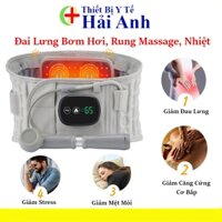 Đai Lưng Bơm Hơi, Rung Massage, Nhiệt, Thư Giãn Cột Sống Lưng