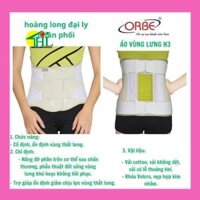 Đai Lưng Cột Sống Cố Định Sau Mổ Phẫu Thuật, Áo Vùng Lưng H3 ORBE
