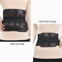 Đai lưng cột sống,thoát vị đĩa đệm 3 lớp dày bằng da cao cấp nhật bản