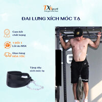 Đai Lưng Xích Móc Tạ Dip Belt, Đai Đeo Tạ Bảo Vệ Vùng Thắt Lưng Cột Sống Hỗ Trợ Đa Dạng Các Bài Tập Gym