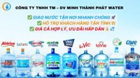 Đại lý đổi nước, giao bình nước lọc 20L giá rẻ gần đây