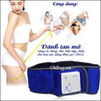 Đai Massage Bụng X5 Phiên Bản Pin Sạc Đai Mát Xa Giảm Mở Bụng Xanh Rung Mạnh 2 Cấp Độ Tiện Lợi ANTO