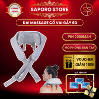 ĐAI MASSAGE CỔ VAI GÁY 6D SAPORO - KỸ THUẬT MASSAGE SỐ 8 - CẢI THIỆN SỨC KHỎE TỔNG THỂ