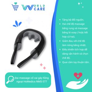 Đai massage cổ vai gáy hồng ngoại HoMedics NMS-377