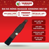 Đai Massage Đá Nóng Tourmaline KENSONIC BELT 80 Hàn Quốc, Sưởi Ấm Ion Âm, Thải Độc, Tuần Hoàn Máu, KT 19x120cm