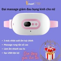 Đai massage giảm đau bụng đau bụng cho bạn gái đến kì, chườm ấm thay thế túi chườm bụng