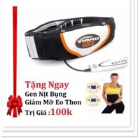 Đai massage giảm mỡ bụng nóng & rung Vibro Shape (Đen) + Tặng gen nịt bung