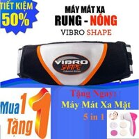 Đai mát-xa bụng giảm mỡ Vibro Shape (Đen) tặng máy mát xa mặt