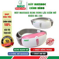 Đai máy massage bụng rung lắc và xoay Nikio NK-169 thế hệ mới. Hỗ trợ giảm mỡ thừa, mát xa thư giãn và giúp tiêu hóa tốt