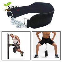 Đai nâng tạ SPDD có dây chuyền Chin Up Gym Barbell Dây đeo bảo vệ thể hình Neoprene dày