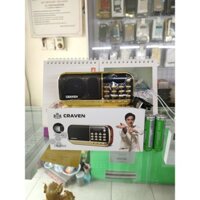Đài Nghe Nhạc Craven CR-836S_1 Khe Thẻ Nhớ_1 Cổng USB_3W_2 Pin 18650_3 Đèn Led Cực Sáng_Jack 3.5 [20x10x5]
