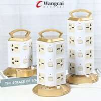 Dải nguồn ổ cắm WANCGAI, phích cắm xoay Ổ cắm đa năng, Bộ sạc bộ chuyển đổi tường Nút nguồn công tắc độc lập An toàn Vương quốc Anh EU US Ổ cắm Usb mở rộng đa chức năng