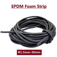 Dải niêm phong EPDM Dải xốp tròn Dải xốp đen Dải cao su rắn -6 / 10 / 20 mét