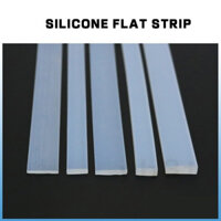 Dải niêm phong silicon chịu nhiệt độ cao Dải cao su rắn vuông Dải phẳng Dải vuông phẳng hình chữ nhật dày đặc Silicone Stri
