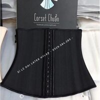 Đai Nịt Bụng corset latex giảm mỡ bụng siết eo 25 xương, Gen nịt bụng latex định hình sau sinh - Đen 29cm,L bụng 93 - 97cm