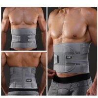 Đai Nịt Bụng Tập Gym Cho Nam Màu Xám, Bảo Vệ Cột Sống, Chất Liệu Mềm Mại, Co Giãn 4 Chiều Không Gây Khó Chịu