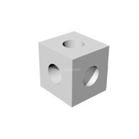 Đai ốc lục giác M8, lỗ vít góc, khung vuông hình chữ L, đầu nối cố định profile nhôm 30*30