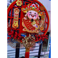 Dải ông thần tài lắc đầu ,gọi tài lộc .Đồ trang trí Tết thần  tài treo cửa may mắn(tặng móc)