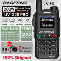 Đài Phát Thanh 2 Chiều Di Động Bốn Băng Tần 2023 baofeng uv-g28 pro 200w 100km walkie radio uhf vhf Usbc Chống Nước