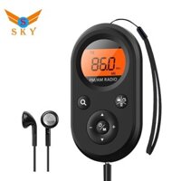 Đài phát thanh bỏ túi cá nhân AM / FM có thể sạc lại Walkman Đài FM bỏ túi có tuổi thọ pin dài, Tai nghe âm thanh nổi, Hẹn giờ ngủ