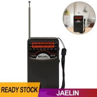 Đài phát thanh di động Loa tích hợp Đài phát thanh ngoài trời Màn hình LCD Đài phát thanh nổi [Jaelin.vn]