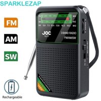 Đài phát thanh hoạt động bằng pin SPARKLELAP, Đài FM AM SW đa chức năng có độ ồn lớn, Bộ chuyển đổi độ bền Type-C Con trỏ có thể sạc lại Pocket Radio Elder
