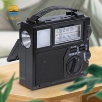 Đài phát thanh khẩn cấp di động LARGLO, Máy nghe nhạc năng lượng mặt trời Bộ thu sóng FM AM SW, Bộ sạc điện thoại đèn pin LED bền bỉ Loa Bluetooth không dây đa chức năng đa năng