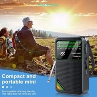 Đài phát thanh MOCHO FM AM SW, Đài phát thanh hoạt động bằng pin có thể sạc lại Type-C, Độ bền có thể tháo rời Transistor HD Màn hình Con trỏ bỏ túi Radio Elder