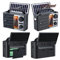 Đài phát thanh năng lượng mặt trời di động có loa Bluetooth Đèn pin LED AM FM SW Đài phát thanh khẩn cấp toàn dải để cắm trại ngoài trời [sporthouses.vn]