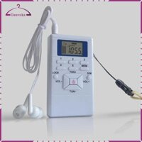 Đài phát thanh nổi, Máy ghi âm vô tuyến FM điều chỉnh kỹ thuật số di động W / Tai nghe