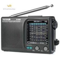 Đài phát thanh Tecsun / Desheng R-909 dành cho người cao tuổi Full Band Pocket Mini Fm Radio Fm MW SW1-7 Đài phát thanh nhỏ