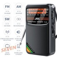 Đài phát thanh Transistor có thể sạc lại Mini FM AM SW Type-C với màn hình hiển thị HD Con trỏ Đài phát thanh di động đa chức năng [icebeauty888.vn]